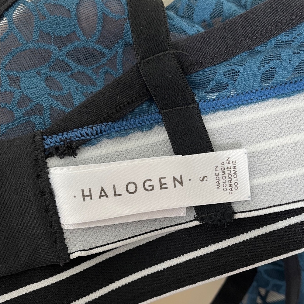 Halogen Lace Bralette with Striped Band - Picture 6 of 10